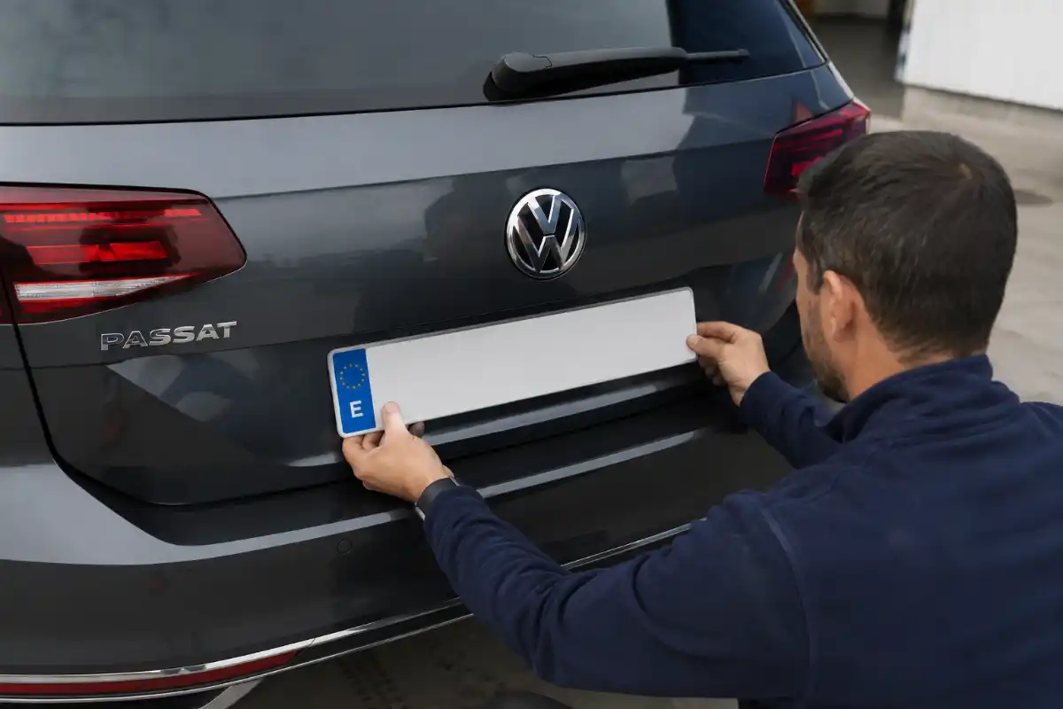 Qué hacer después de comprar un coche en Alemania 7 Vehículo con matrícula española con el proceso completado tras comprar un coche en alemania