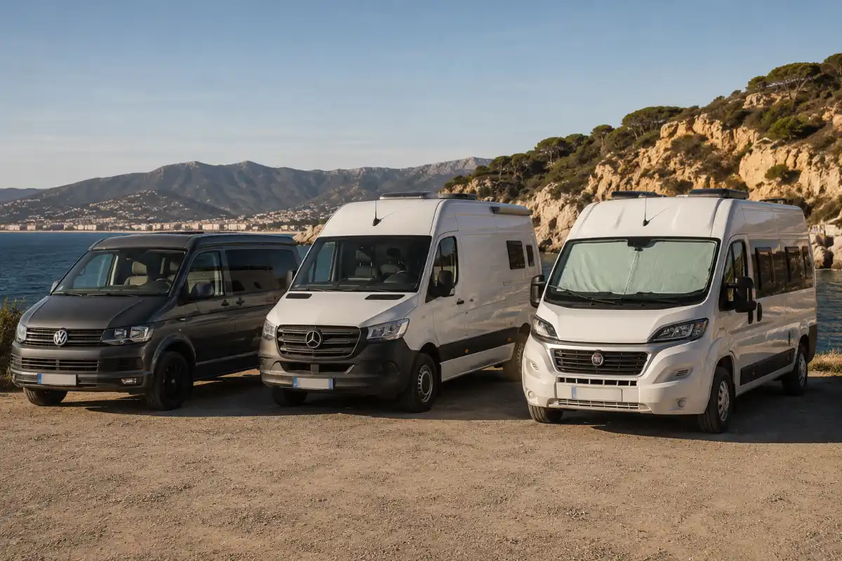 Guía Completa para Homologar tu Camper en 2026 6 Furgonetas populares para camperizar: VW T6, Mercedes Sprinter, Fiat Ducato para la guia homologar camper