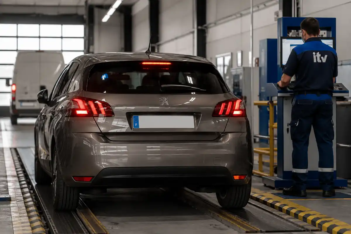 Importar coche de Francia: todo lo que necesitas saber 4 Coche francés siendo inspeccionado en ITV española importar coche francia
