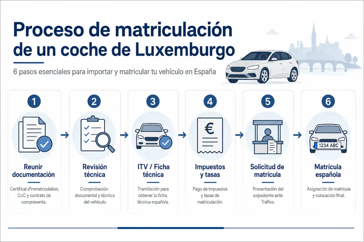 Luxemburgo 3 Infografía proceso de homologación de luxemburgo matricular coche extranjero luxemburgo